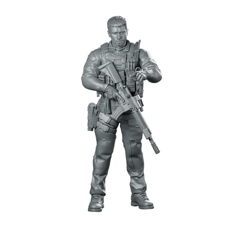 Graves COD Warzone Miniature Tactical Soldier Modern Miniature 360 Spin 01
