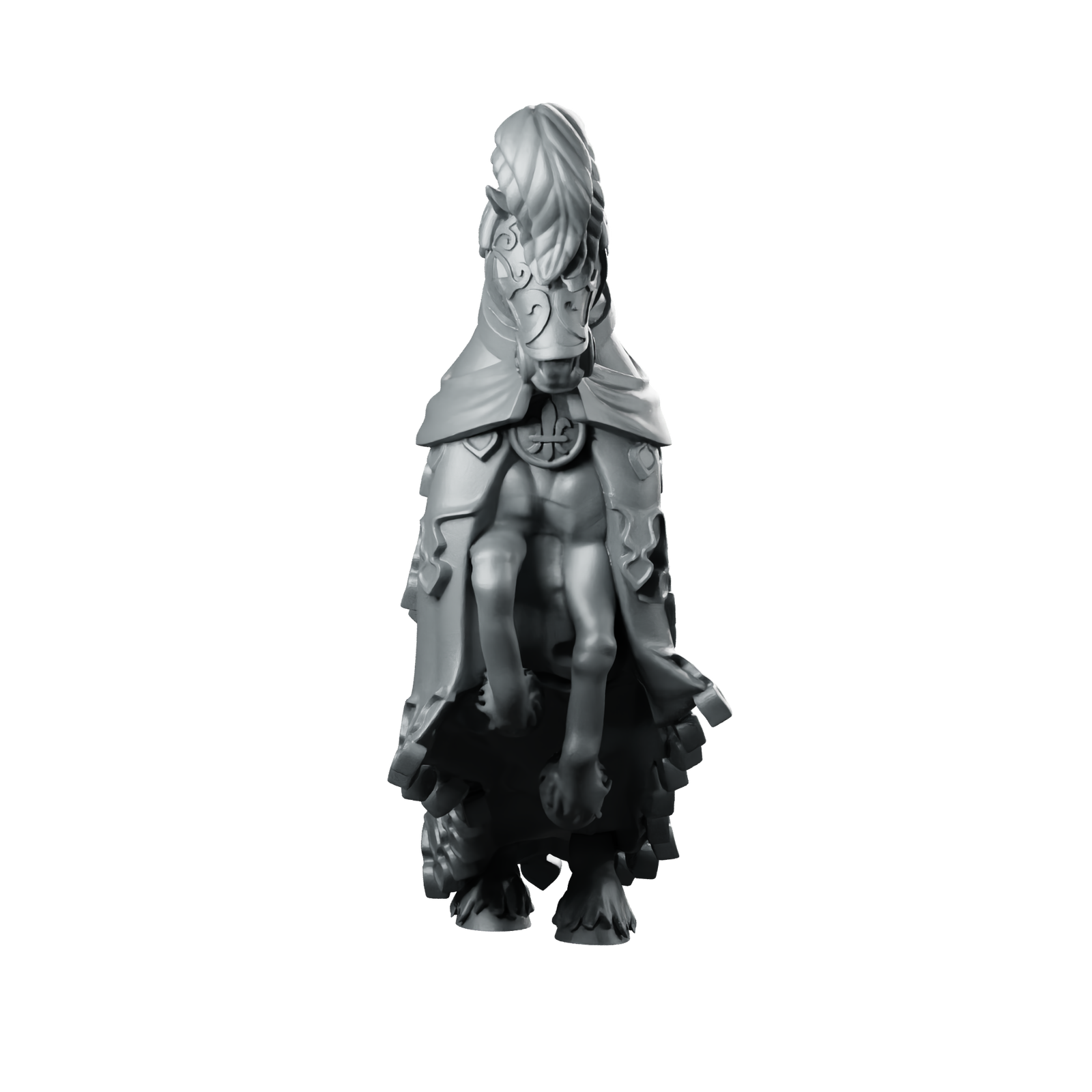 Green Horse 2 Repaired Miniature Cloaked Beast Miniature 360 Spin 01