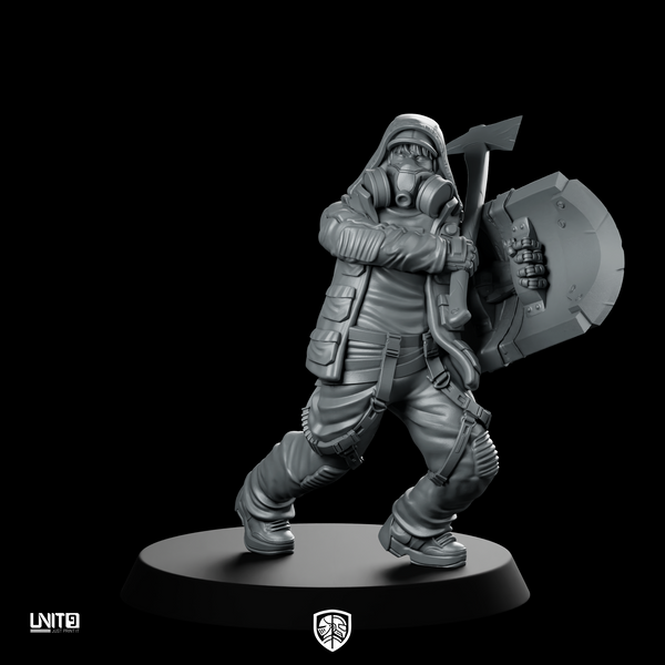 Greg Smasher Chomsky 02 Cyberpunk Miniature Gas Mask