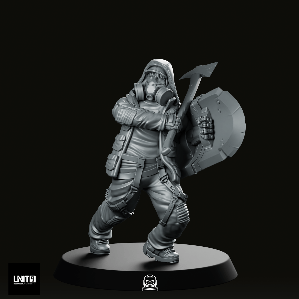 Greg Smasher Chomsky 02 Miniature - Unit9 - We Print Miniatures