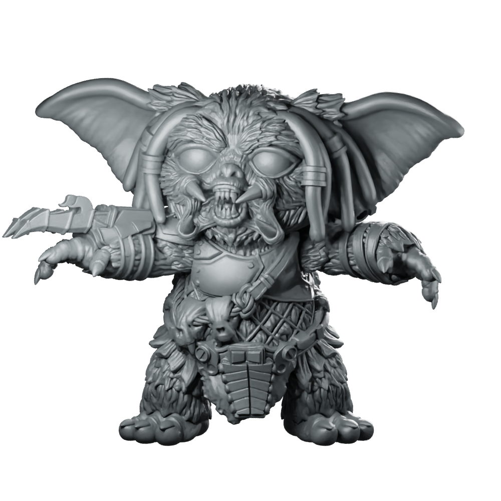 Gremdator Skull Hunter Miniature Sci-Fi Alien Miniature 360 Spin 01