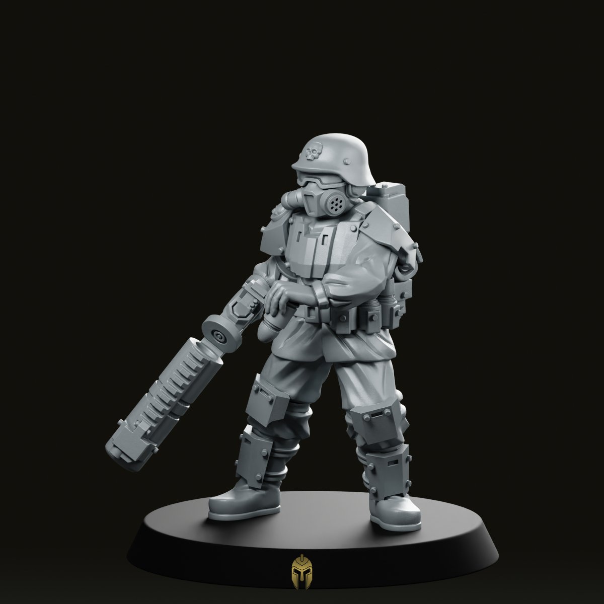 Grenade Launcher Pose 2 Miniature -PrintMinis - We Print Miniatures