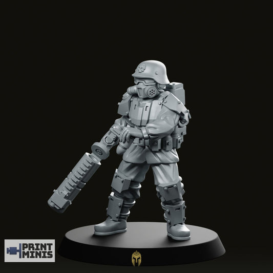 Grenade Launcher Pose 2 Miniature -PrintMinis - We Print Miniatures