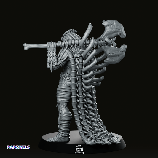 Grendel King Clan Leader Warlord Skull Hunter 2 Miniature - Papsikels Miniatures - We Print Miniatures