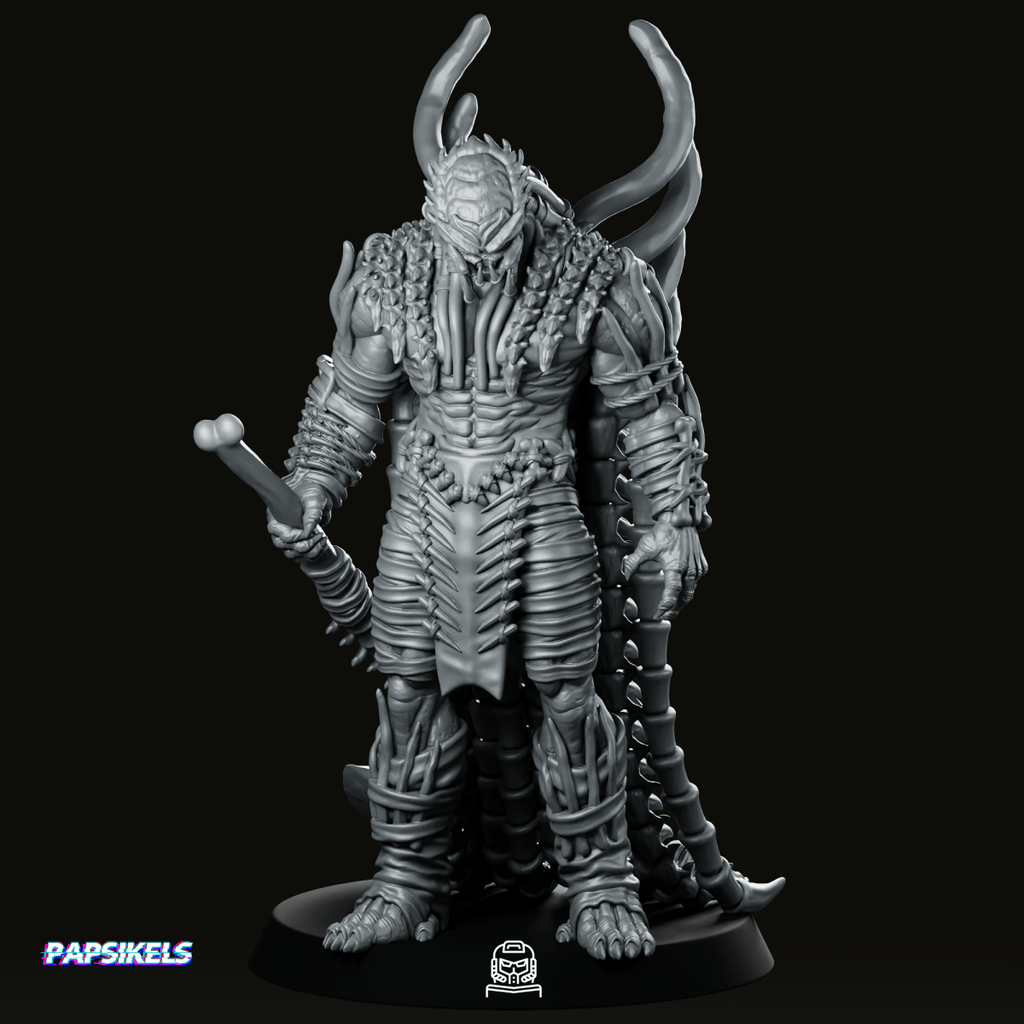 Grendel King Clan Leader Warlord Skull Hunter Miniature - Papsikels Miniatures - We Print Miniatures
