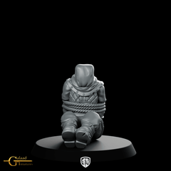 Guard Prisoner Bag Miniature Bound Prisoner Captive - Galaad - We Print Miniatures