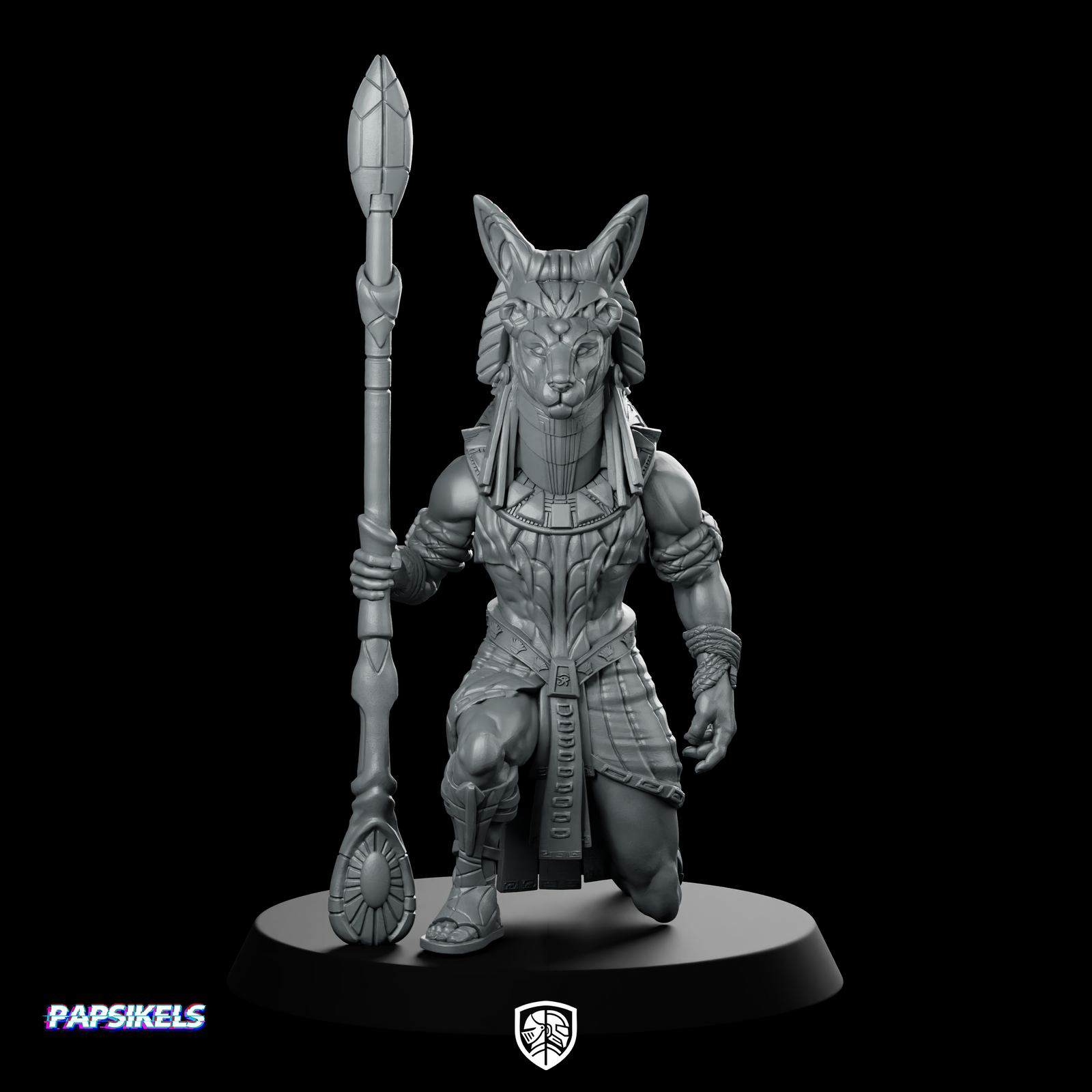 Guldoran Entrance Guard D Miniature Jackal Staff
