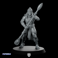 Guldoran Entrance Warrior B Miniature Sci-Fi Spear Sentinel