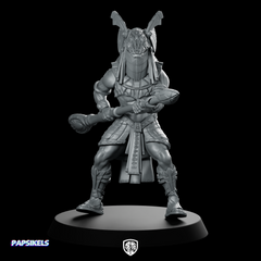 Guldoran Entrance Warrior C Miniature Reptilian Staff Guard