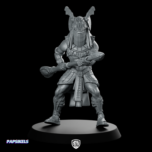 Guldoran Entrance Warrior C Miniature Reptilian Staff Guard