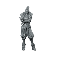 Gun Desire Assembled Miniature Arcane Punk Female Miniature 360 Spin 01
