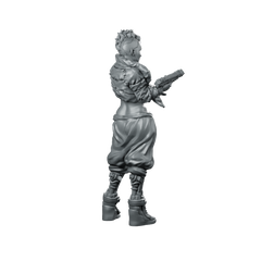 Gun Desire Assembled Miniature Arcane Punk Female Miniature 360 Spin 04