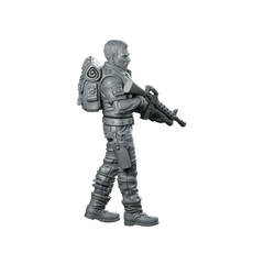 Gunnery Sergeant Leatherneck 3 Miniature Sci - Fi Veteran Commander - Papsikels Miniatures - We Print Miniatures