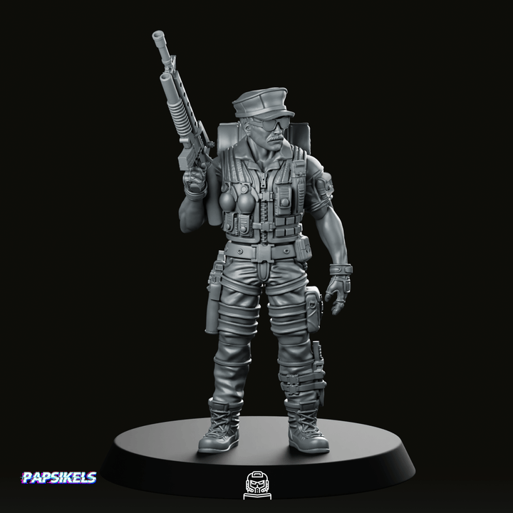 Miniatura Gunnery Sergeant Leatherneck, Jefe de Escuadra Veterano de Ciencia Ficción