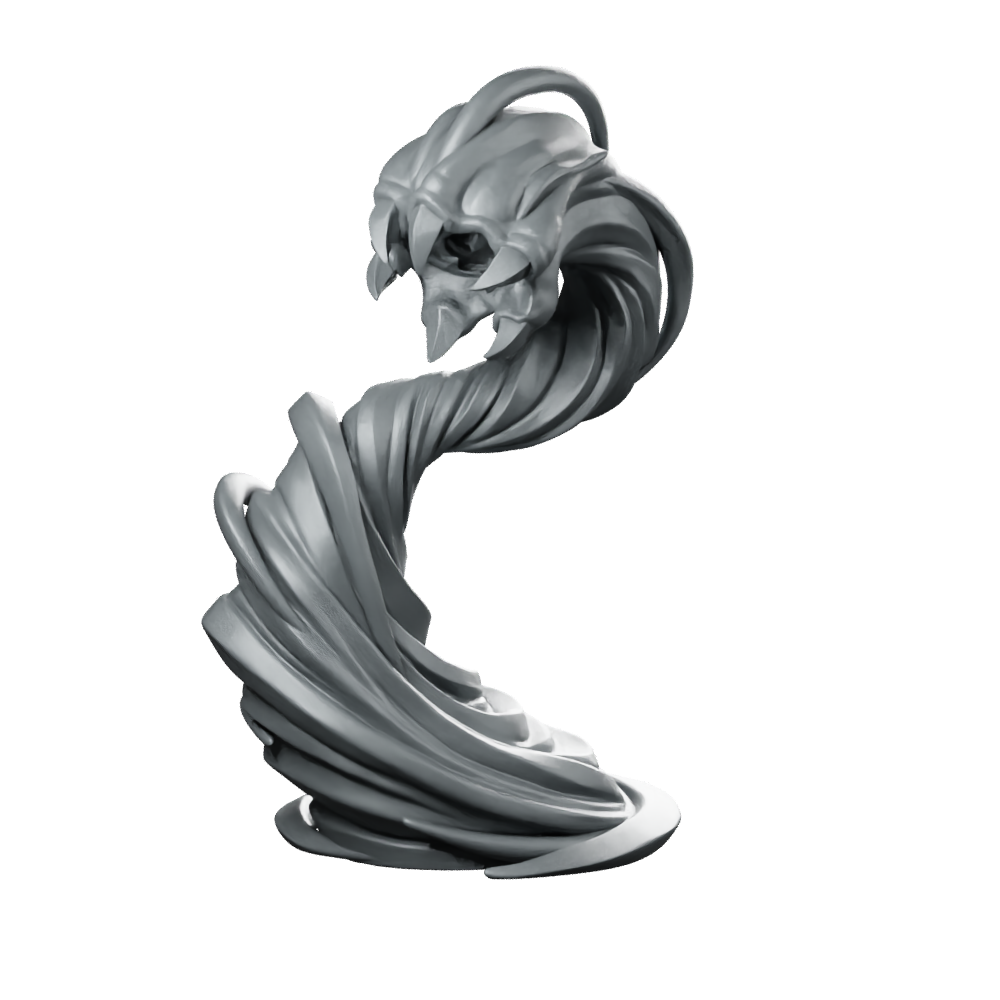 Gust Crawler Miniature Wind Horror Tendril Monster Miniature 360 Spin 01
