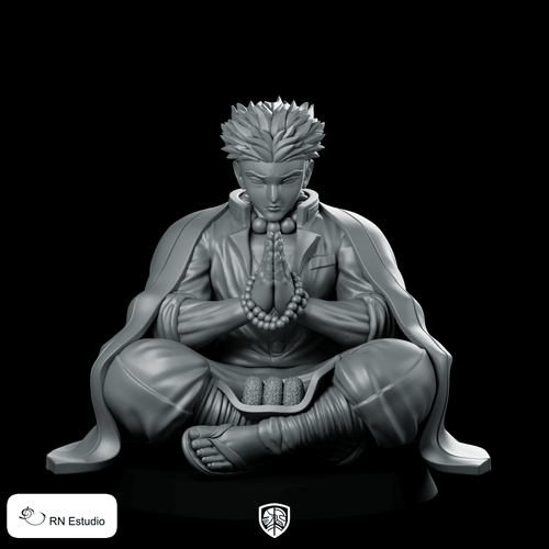 Gyomei Himejima Miniature Meditating Anime Hero Figure - RN Estudio - We Print Miniatures