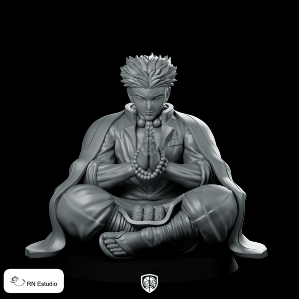 Gyomei Himejima Miniature Meditating Anime Hero Figure - RN Estudio - We Print Miniatures
