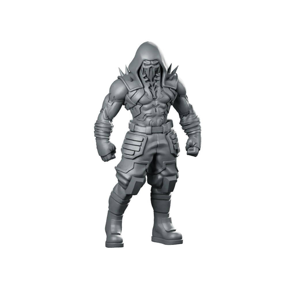 Haelstorm Hikori Hicks Miniature Sci-Fi Armored Enforcer Miniature 360 Spin 01