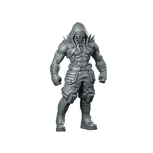 Haelstorm Hikori Hicks Miniature Sci-Fi Armored Enforcer Miniature 360 Spin 01