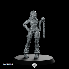 Haelstrom Gang Carla Miniature Sci-Fi Chain Enforcer