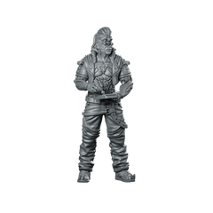 Haelstrom Gang Checker Cyborg Punk Operative Miniature 360 Spin 01