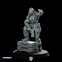 Haelstrom Gang Jawbreak Miniature Sci-Fi Brawler Gunfighter