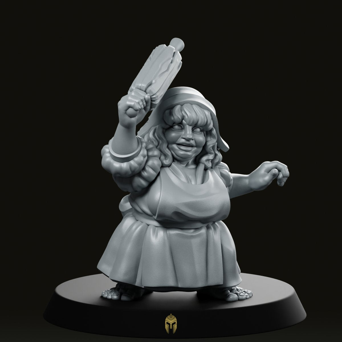 Halfling Baker Fantasy Miniature - Vae Victus Miniatures - We Print Miniatures