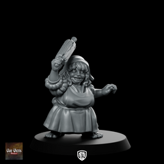 Halfling Baker Hobbit Miniature Rolling Pin NPC