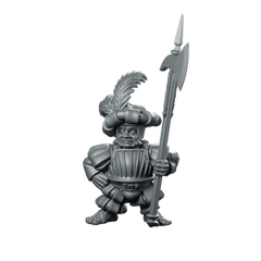 Halfling Elite One Hobbit Miniature Armored Guard Soldier Miniature 360 Spin 01