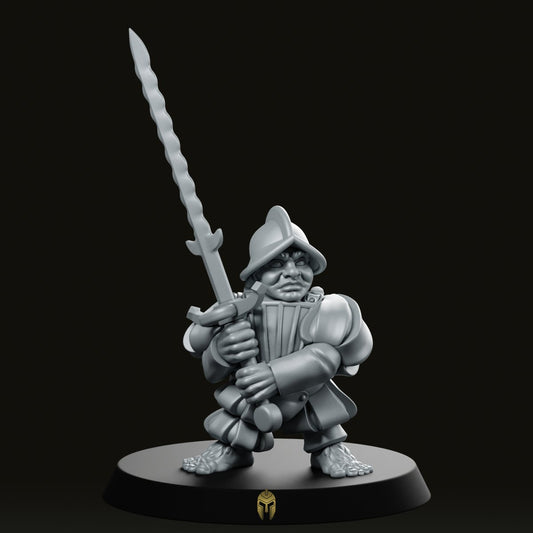 Halfling Elite Six Fantasy Miniature - Vae Victus Miniatures - We Print Miniatures