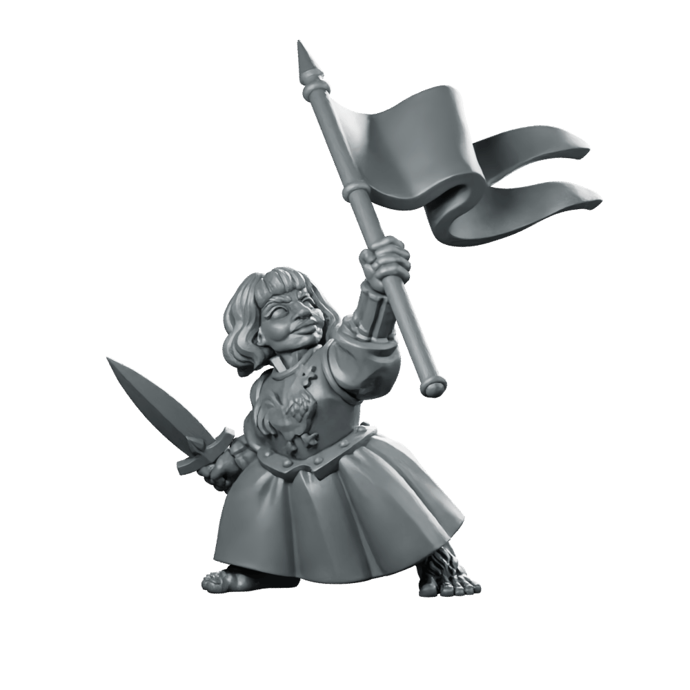 Vvm Jan 26 Halfling Folk Hero No Halo Miniature - Vae Victis - We Print Miniatures