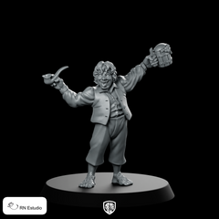 Halfling Mer LOTR Miniature Tavern Ale Pipe