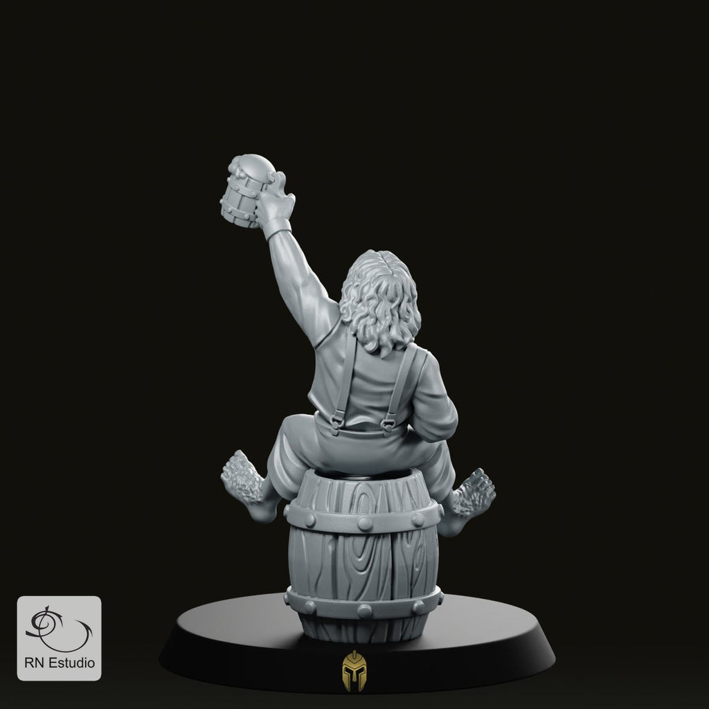 Halfling Pip Fantasy Miniature - RN Estudio - We Print Miniatures