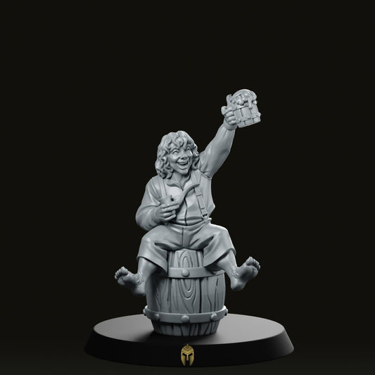 Halfling Pip Fantasy Miniature - RN Estudio - We Print Miniatures