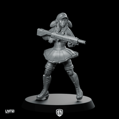 Hana Siren Mitsu Miniature Cyberpunk Gunfighter Sci - fi - Unit9 - We Print Miniatures