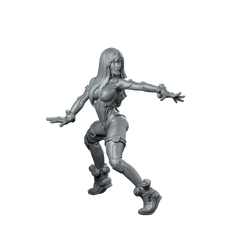 Hanesha Rae Cyber Edge Biker Cyber Operative Miniature 360 Spin 01