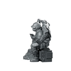 Hank Duke Watson 01 Cyberpunk Miniature Mechanic Exosuit Miniature 360 Spin 01