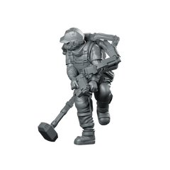 Hank Duke Watson 02 Cyberpunk Miniature Exosuit Gunslinger Miniature 360 Spin 01