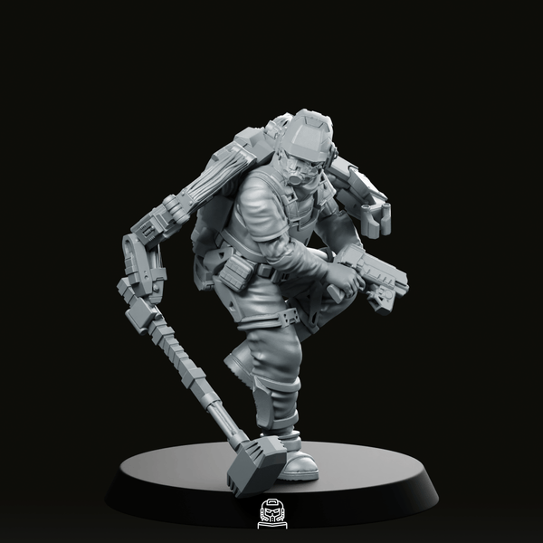 Hank Duke Watson 02 Miniature - Unit9 - We Print Miniatures