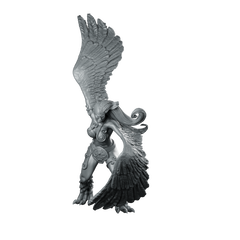 Harpy 3 Miniature Harpy Winged Huntress Miniature 360 Spin 01