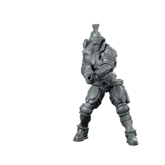 Harry Orange Cyber Trooper Miniature 360 Spin 01