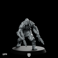 Havoc Cyberpunk Miniature Dual-Wielding Rogue Gunfighter Sci-Fi