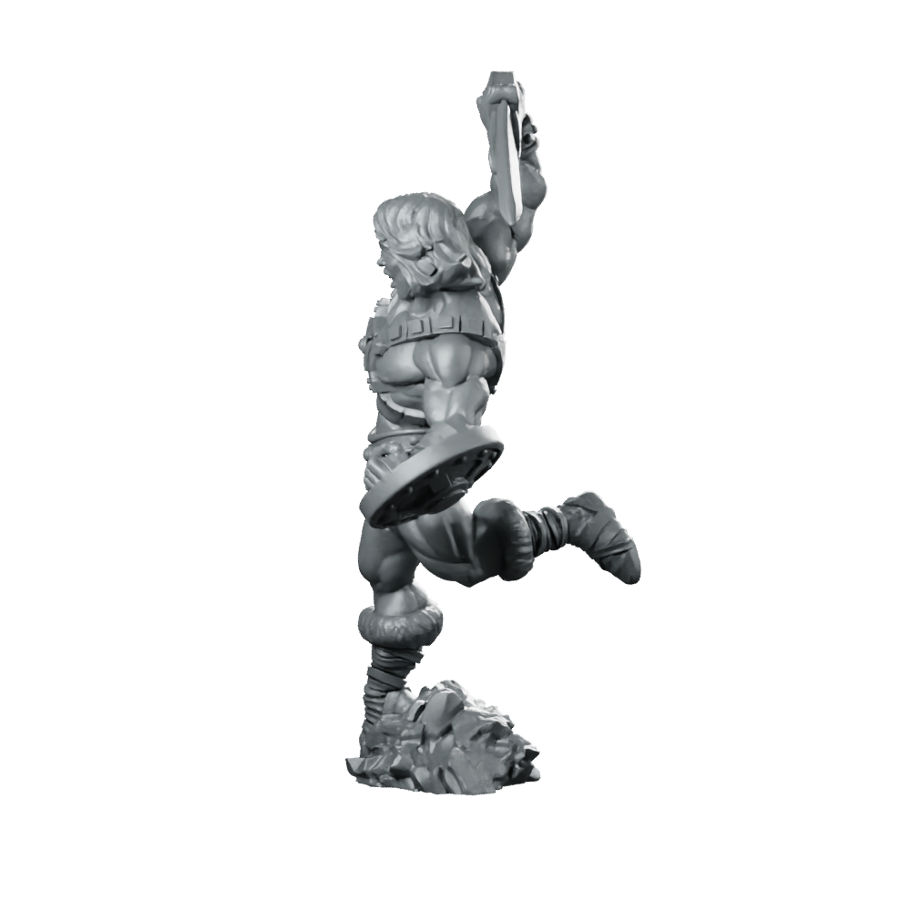 He-dar 80s Hero Miniature Sword Shield Warrior Miniature 360 Spin 07