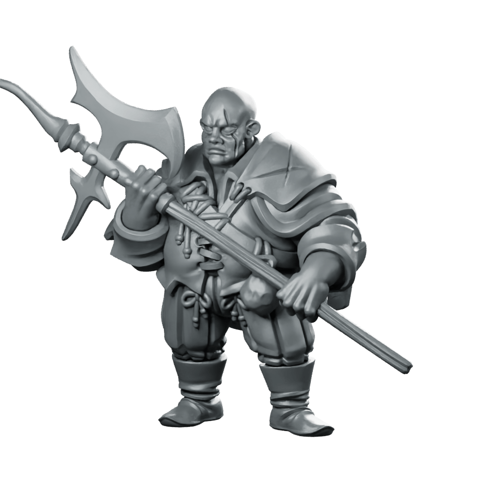 Heavy Mercenary Miniature Armored Glaive Enforcer Warrior - Vae Victis - We Print Miniatures