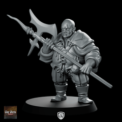 Heavy Mercenary Miniature Armored Glaive Enforcer Warrior - Vae Victis - We Print Miniatures