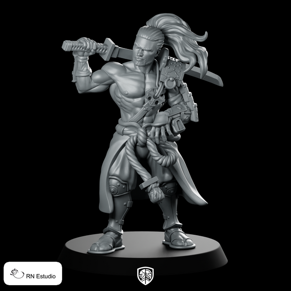 Heihashi (Wandering Ronin) Miniature Swordsman Duelist
