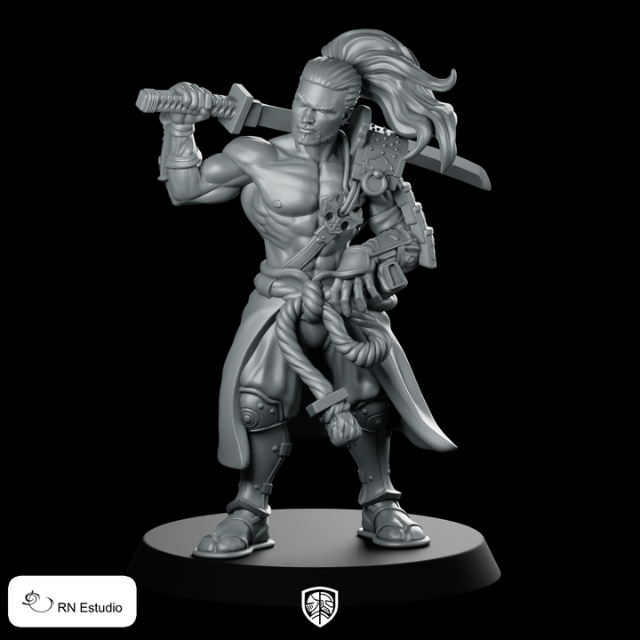 Heihashi (Dwalende Ronin) Miniatuur Zwaardvechter Duellant