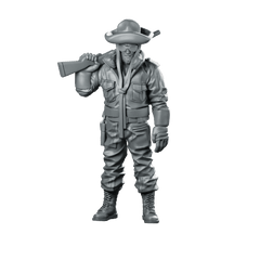 Helicopter Pilot 1 Miniature Sci - Fi Survivalist Aviator - Papsikels Miniatures - We Print Miniatures
