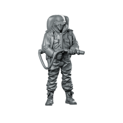 Helicopter Pilot 2 Miniature Armed Flight Crew Sci - Fi - Papsikels Miniatures - We Print Miniatures