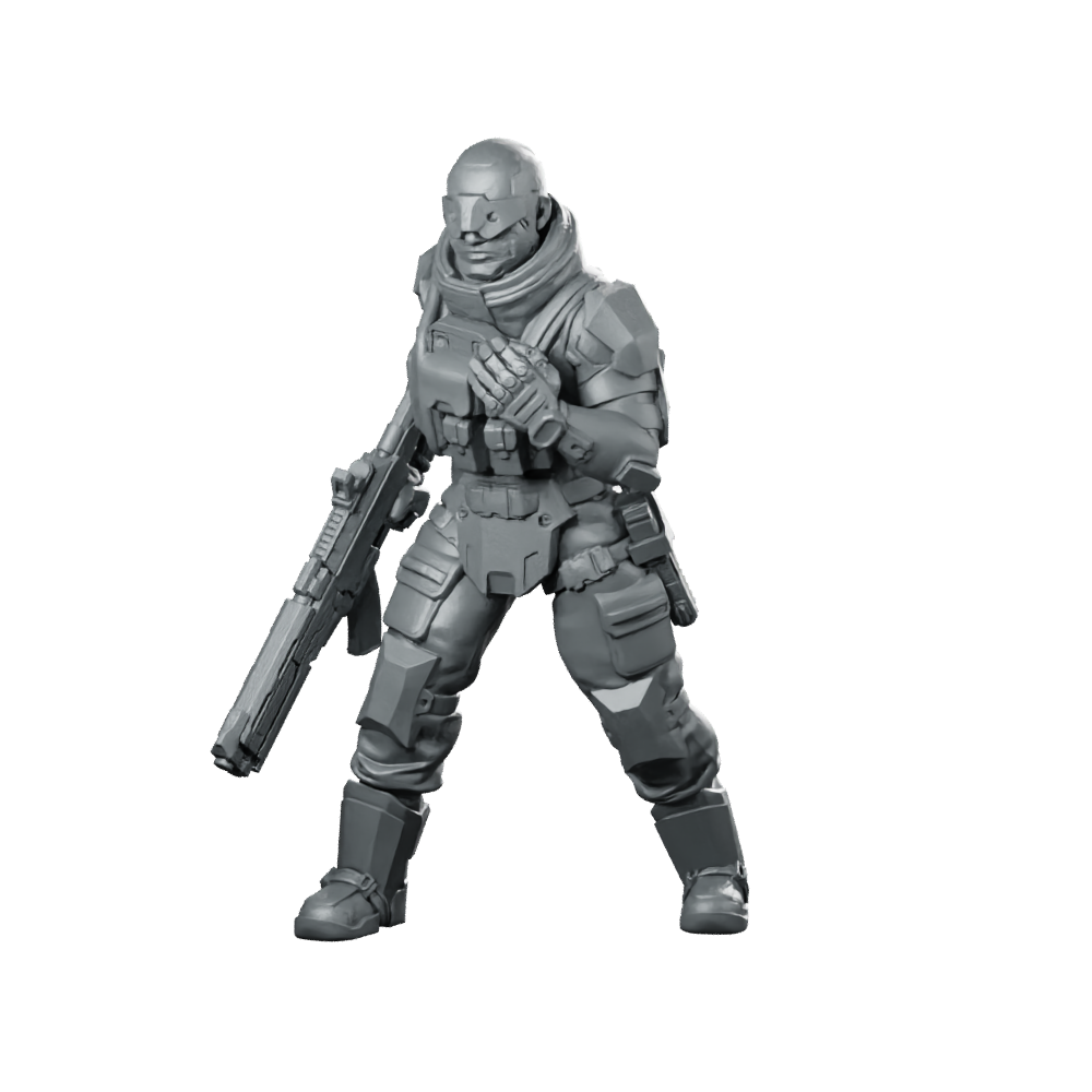 Helix Divisionv2 Miniature Cybernetic Ranger Miniature 360 Spin 01